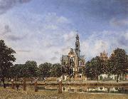 Jan van der Heyden View of the Westerkerk,Amsterdam china oil painting reproduction